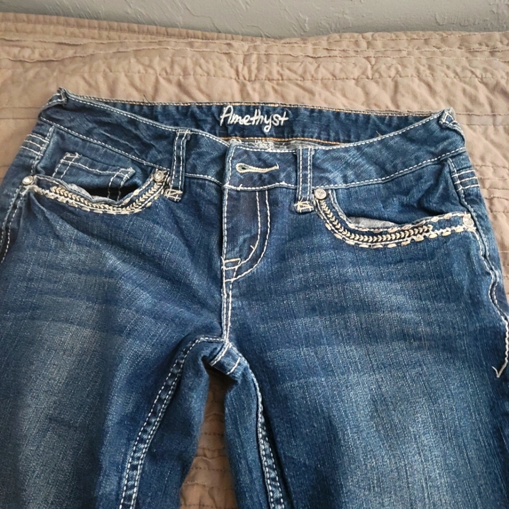 Womens Amethyst Size 5 Denim Bootcut Jeans